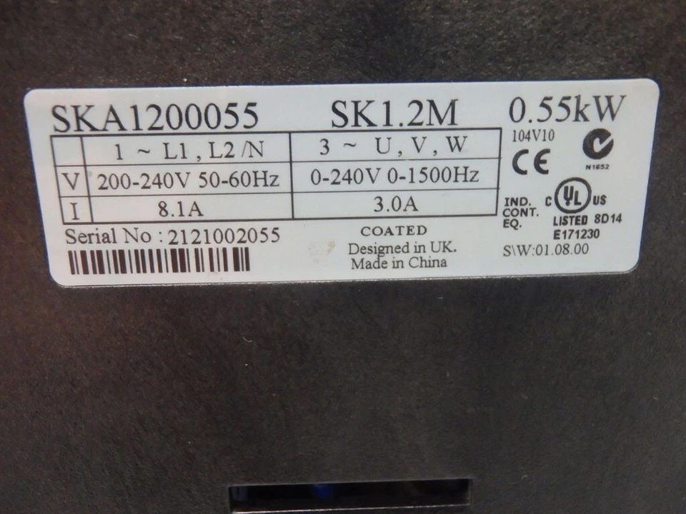 SKA1200055 - LEROY SOMER - SKA1200055 / Variateur de vitesse 0.55 KW USED - Photo 3/3