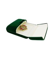 Classic Elegant Green Velvet Jewelry Case Premium Grade Material Storage Pack...
