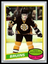 1980-81  OPC O PEE CHEE  # 140 RAYMOND BOURQUE  RC  NRMT  22627