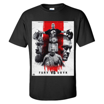 Tyson Fury T Shirt Fury vs Usyk Graphic Boxing shirt S-XXXL