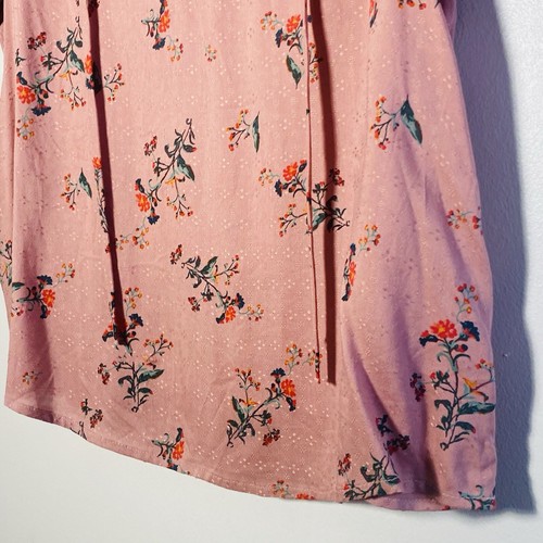 NWT Lucky Brand Dusty Pink Floral top medium. Retails $60 - Picture 5 of 14