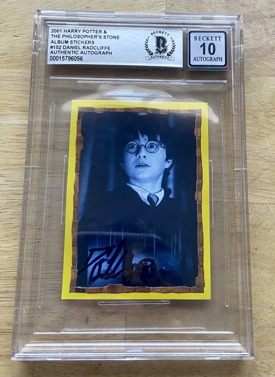 Daniel Radcliffe AUTO 10 SIGNED Harry Potter 2001 Panini Rookie