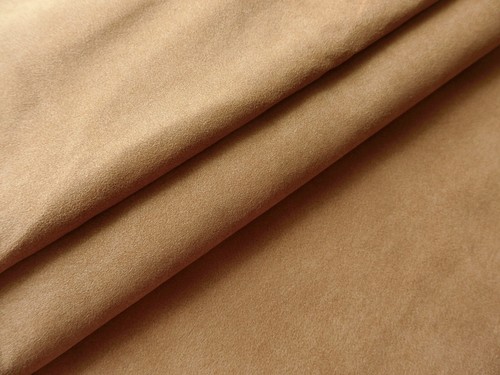 Dark Camel Midweight Authentic Premium Alcantara Mircofibre Suede-like Fabric 2M - Picture 2 of 13