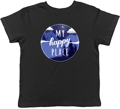 My Happy Place Kinder Kids T-Shirt Jungen Mädchen