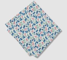  35 Bar Iii Men's White Floral Handkerchief Pocket Square Hanky Size 12.5