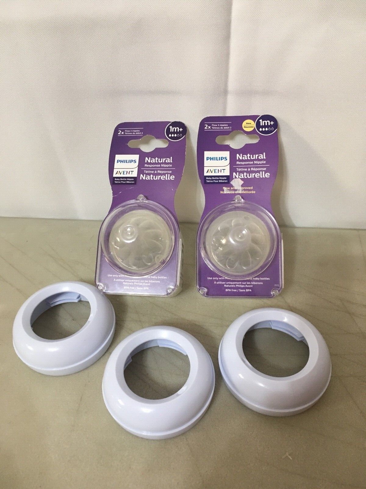 Avent Baby Bottle Parts Caps Rings No Nipples Classic Bottles