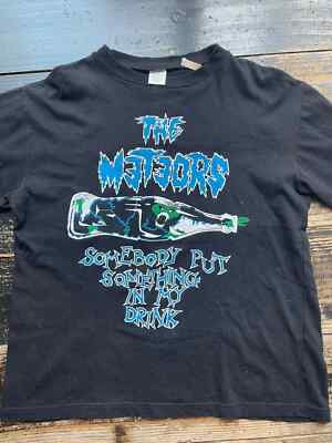 The Meteors Band Black Tee Shirt Unisex Cotton Tee