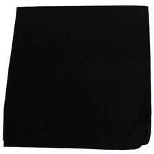 Solid Colors 100% Cotton Bandana Black