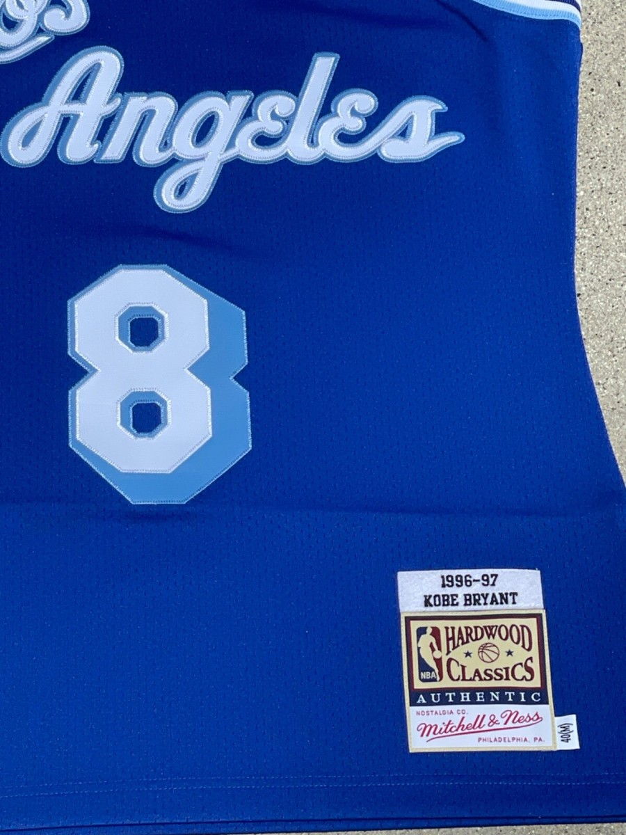 Authentic Kobe Bryant Los Angeles Lakers Throwback Jersey Blue #8