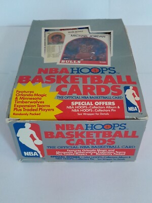 1989-1990 NBA Hoops Series 2 Box Basketball Cards Jordan 36 Packs OVP NEU  