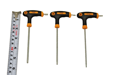 9PC T-Handle Torx Star Key Wrench Set Tamper Torx 2 Drive Ends