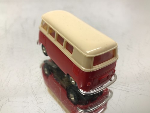 FALLER AMS 4843 VW VOLKSWAGEN T1 BUS BULLI -RED+WHITE L6.5cm- POOR - 439 - Picture 3 of 7