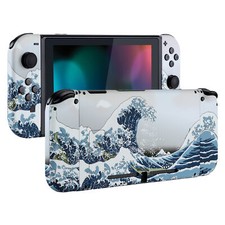 The Great Wave Joy-con Shell Cover Buttons Console Backplate for Nintendo Switch