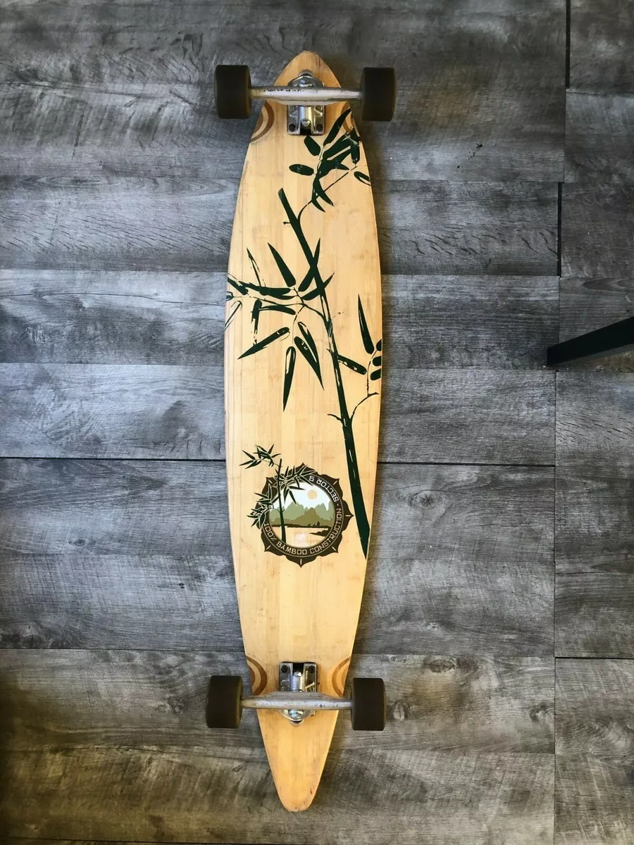 Sector 9 Pintail Fish Style Longboard Skateboard 100 Bamboo Vintage