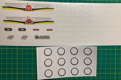 Custom Stickers for Sava Railways MOC Texas Eagle MoPac Train Locomotive