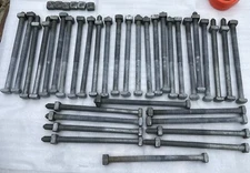 Maclean Power Systems 35 Bolts Square Head 5/8” X 10” With 40 Nuts 32 Lbs