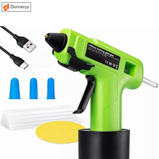 Rechargeable Cordless Fast Preheating Hot Glue Gun Kit with 30PCS Glue Sticks 0.53 per gallon