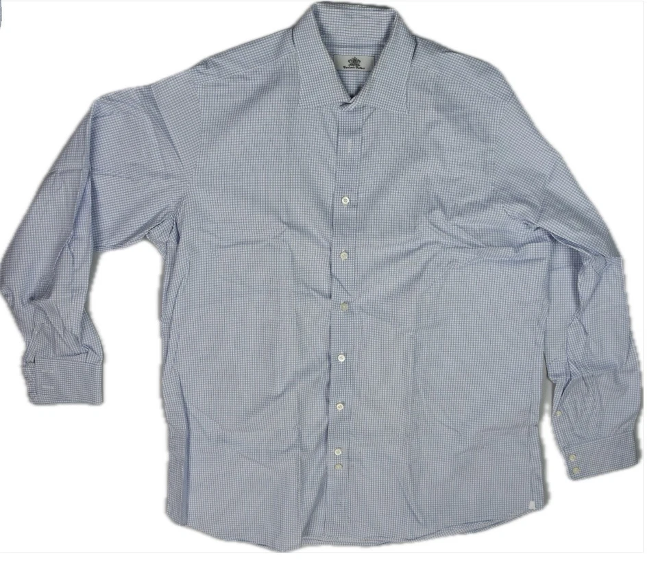 Oxxford Clothes Mens Cotton Dress Shirt XXL Made In USA - Image 4 of 4