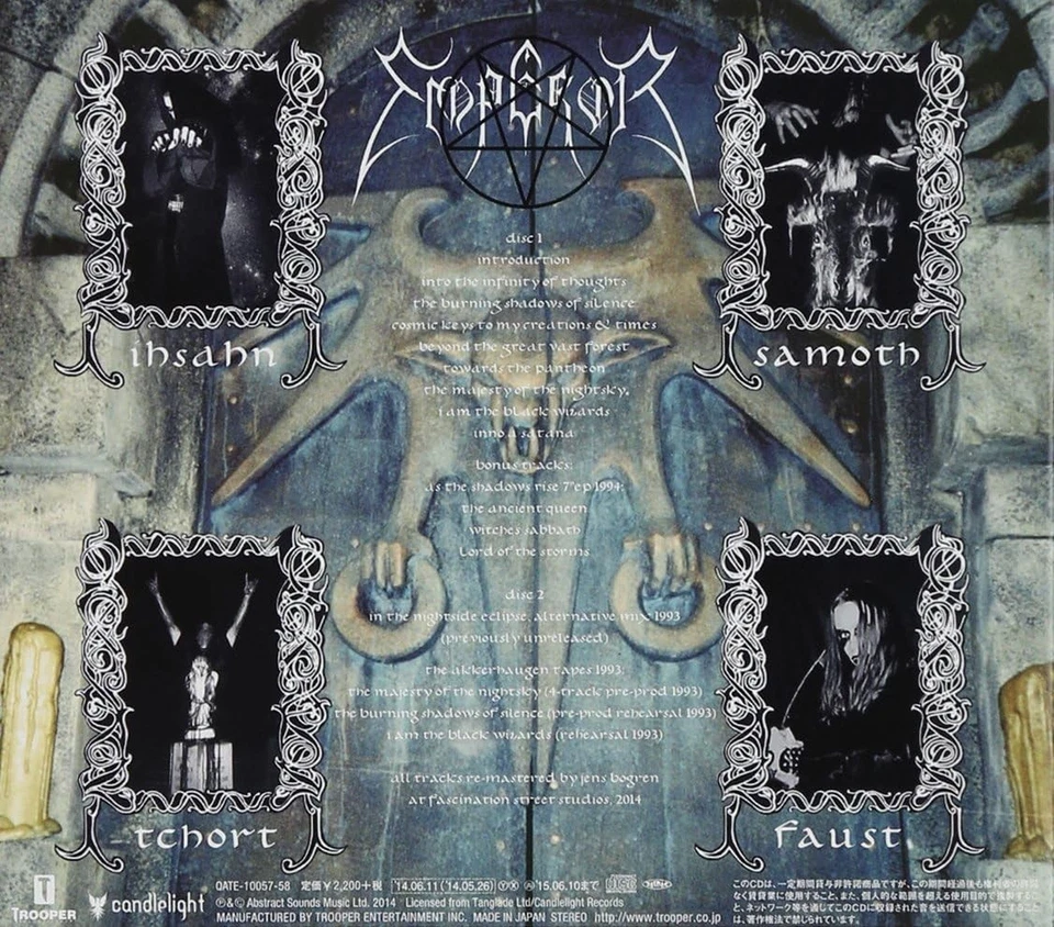 EMPEROR In The Nightside Eclipse Japan Music CD Foto 4 de 4