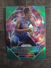 2021 Panini Prizm WNBA - Fireworks Sylvia Fowles #4 Green Prizm