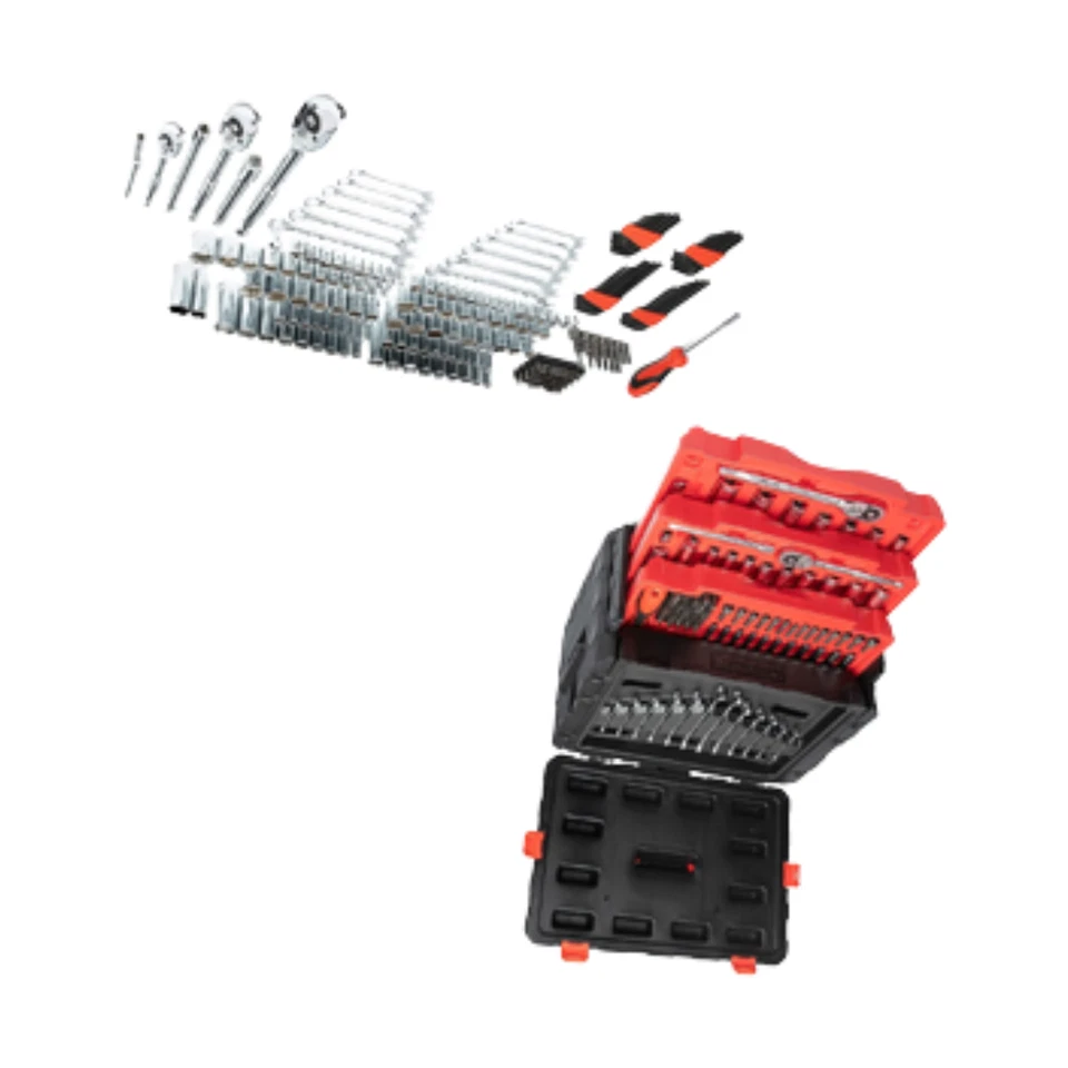 Crescent 229 Piezas 1/4" 3/8" y 1/2" Juego de Herramientas de Mano Mecánicas de Accionamiento CTK229C ¡Nuevo! Foto 3 de 4