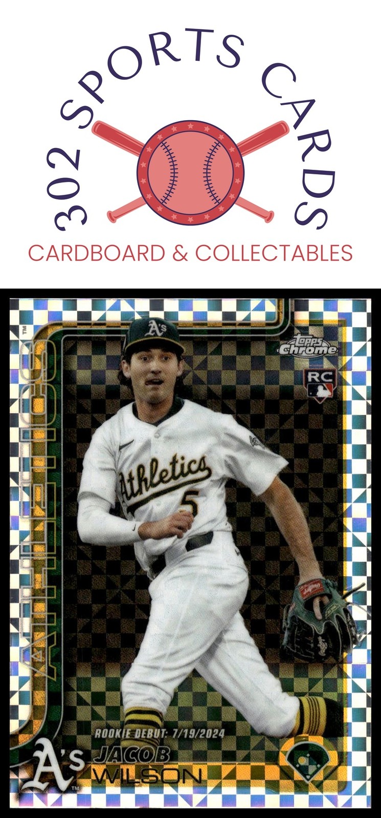 2025 Topps Chrome Update #USC150 Jacob Wilson X-Fractors