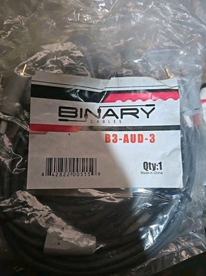 Binary B3-AUD-3 Grey Cable (3.3ft) 