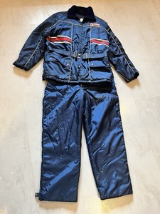 Men’s Vintage Polaris Snowmobile 2pc Set Jacket Bibs Winter Snow Suit 2XL.
