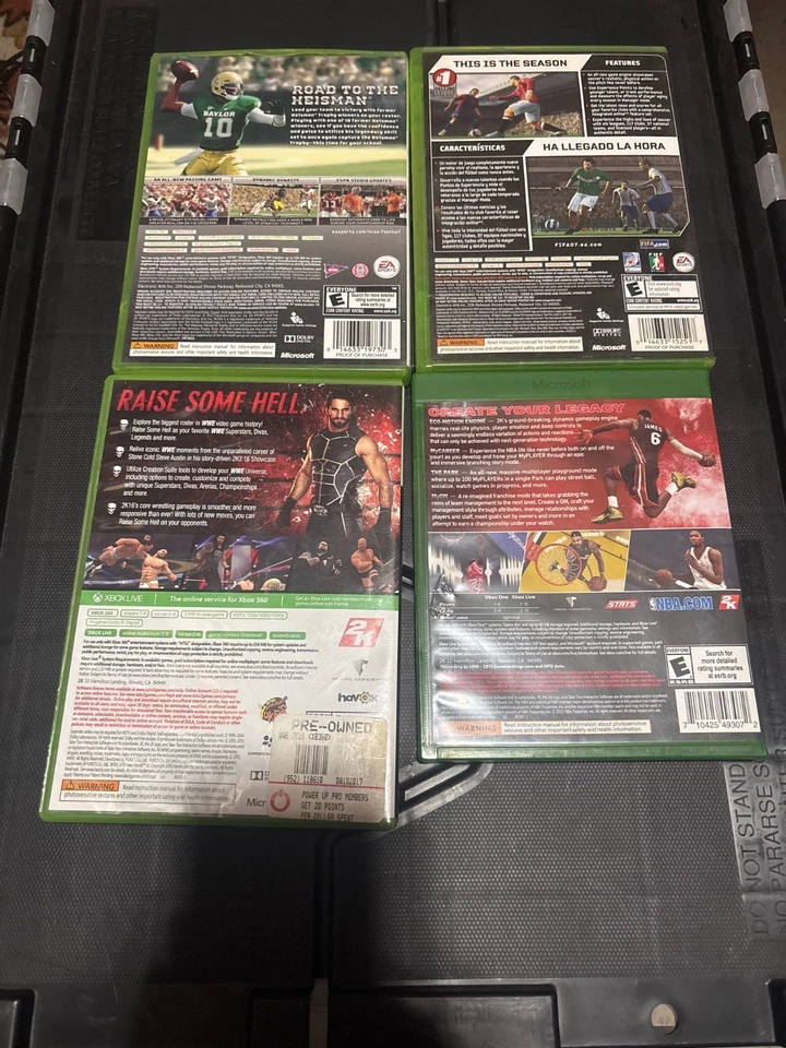 Спортивный лот Xbox 360 — NCAA Football 13, FIFA 07, WWE 2K16, NBA 2K14 - Изображение 2 из 2