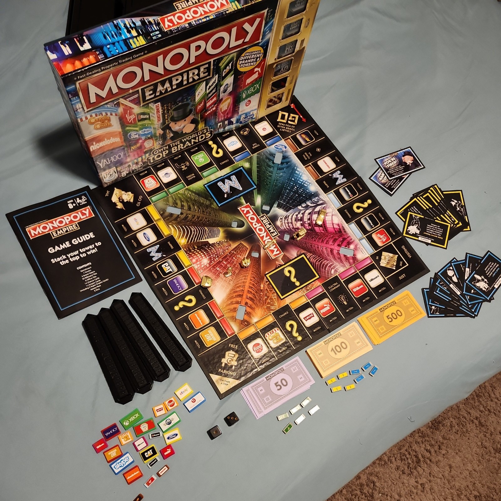 Monopoly Empire Gold Edition Board Game 2015 Transformers Brands - 100% Complete