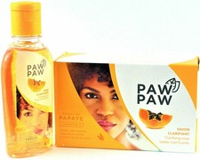 New Paw Paw Clarifying Body L Papaya Clarifying Oil 60 Ml and Soap FREE SHIPPING
