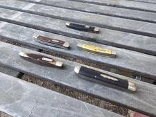 Vntg Pocket Knives, Cattaraugu,Imperial Prov, Schrade 8401, USA83011, ValorJapan