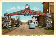 Gateway to Algoma District, SAULT STE. MARIE, Ontario, Canada Postcard