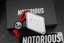 NEW Notorious EDC NFG Worry Stone Salty Cerakote - Road Rash w/ Wkrmn Bead