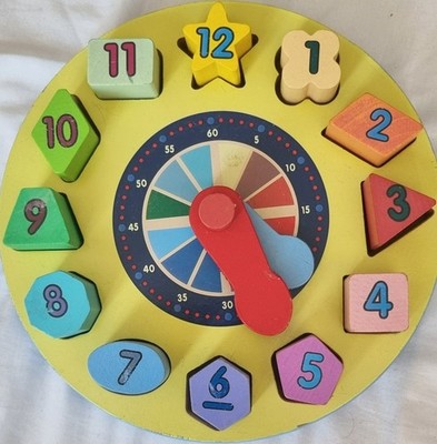 Melissa & Doug Form Sortieruhr (gebraucht) (siehe Hinweise)