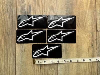 5er Pack | Original Alpinestars Aufkleber | Motorradaufkleber | Motorradaufkleber