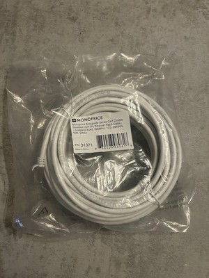 Monoprice | 50ft Cat 7 Ethernet Patch Cable | Entegrade Series | 26AWG | White