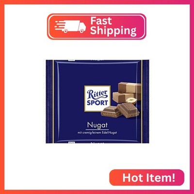 Ritter Sport Nugat (3 Bars each 100g) - fresh from Germany