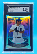 2013 Bowman Chrome Draft #TP-36 NICK CASTELLANOS Refractor - SGC GM 10