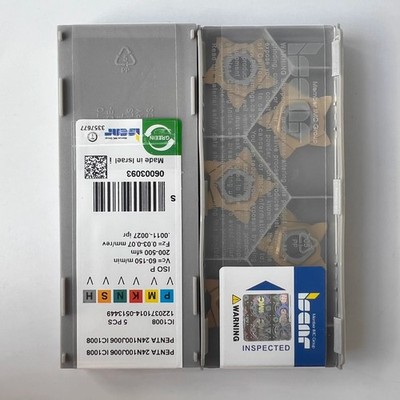 ISCAR / PENTA24N100J006 IC1008  / Industrial indexable Carbide Inserts 5 Pcs