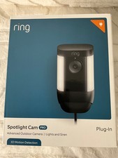Ring Spotlight Cam Pro Plug-In Advanced Outdoor Security Camera - New / Sealed