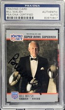 Bill Walsh Signed 1990 Pro Set Super Bowl XXV Silver Anniversary - #31 PSA/DNA