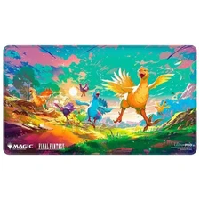 Final Fantasy Running Chocobos Holo Stitched edge PLAY MAT PLAYMAT ULTRA PRO MTG