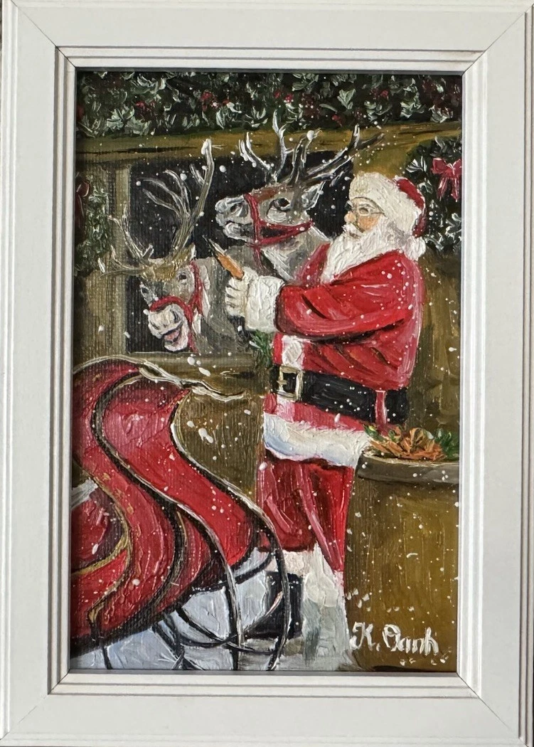 Oil Painting Christmas Original Art Paintings for sale | eBay