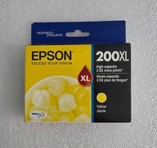Genuine Epson 200XL Yellow Ink Cartridge T200XL420 High Capacity OEM Sealed