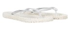 Ilse Jacobsen Flip Flops Sandals - Atmosphere Womens Size 38/8 Cream/Silver — photo 1