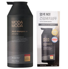 NEW MODA MODA Black Shampoo 10 Zero Gray 300g for Gray Hair Hair Loss Care