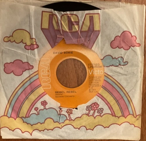DAVID BOWIE - REBEL REBEL ORIGINAL USA 7” RCA SINGLE NEAR MINT CONDITION