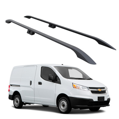 For Chevrolet City Express 2014-2025 Roof Side Rails Ultimate Style Alu Plus Bla