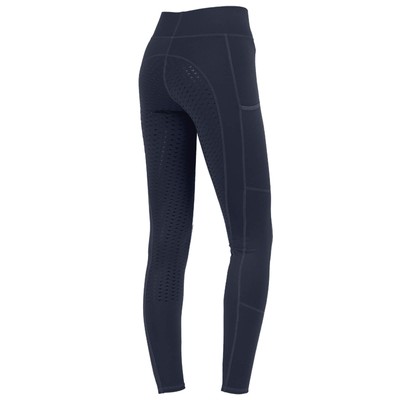 E.L.T Nachtblau 48 Thermo-Reitleggings Damen Full-Grip Ella